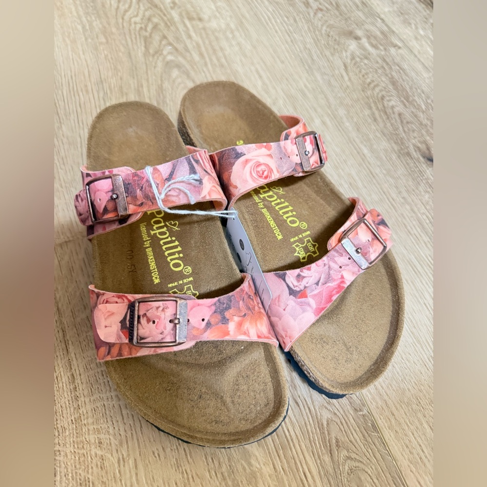 Papillio birkenstock sydney silky rose red sandals